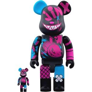 Bearbrick x Riot Games Jinx 100% & 400% Set